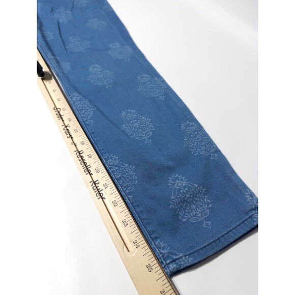 Mother Jeans The Looker Crop Blue Floral Print Made in USA Women Size 29 (J3) - Picture 10 of 11